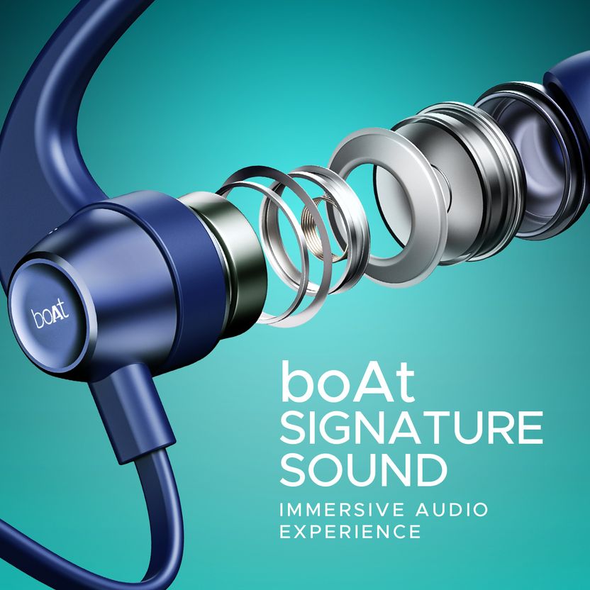 boAt Rockerz 255 Pro+ Blue Neckband - Image 7