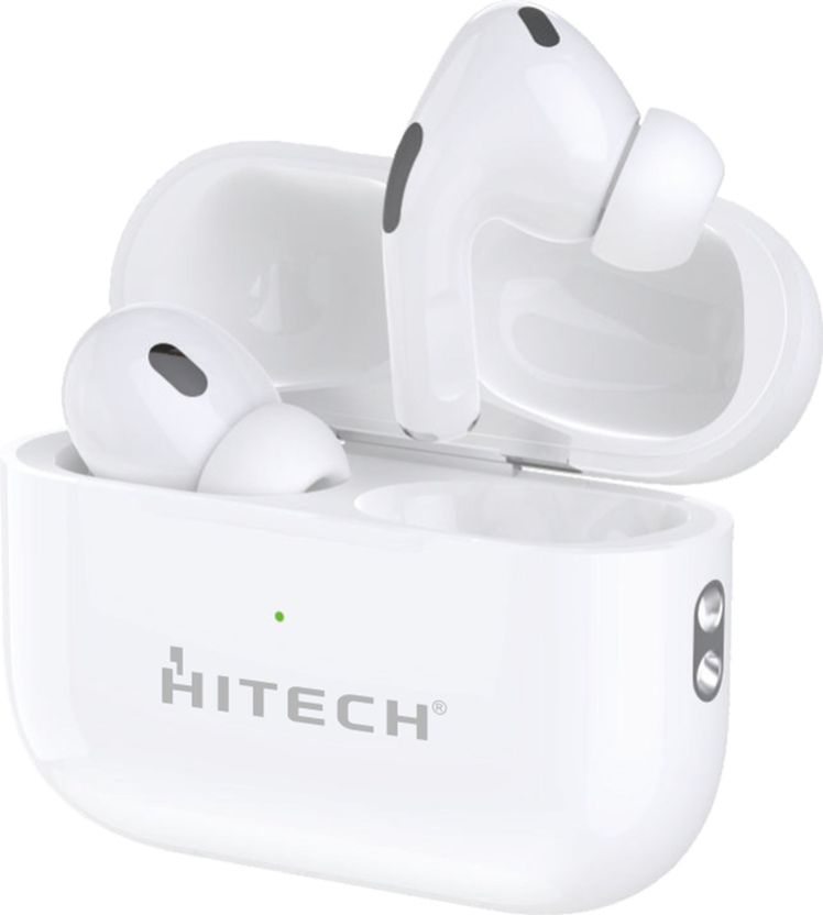 HITECH HIPODS PRO BASIC Bluetooth Headset (White, True Wireless) - Image 3