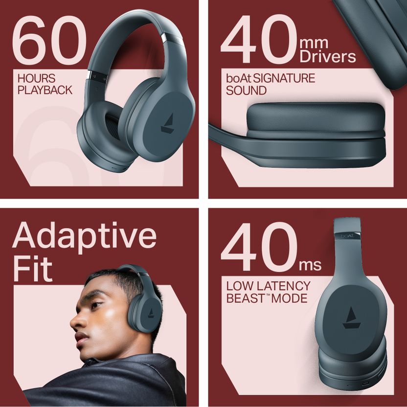 boAt Rockerz 412 Wireless Headphones - Image 3