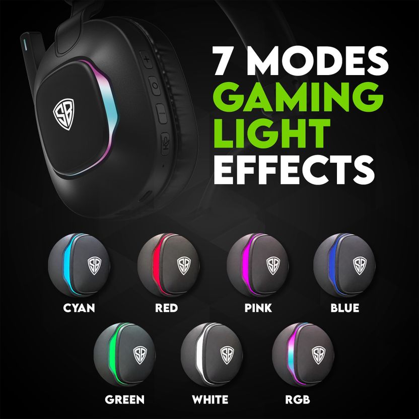 SpinBot Headphones with 50ms Low Latency & RGB Lights - Image 5