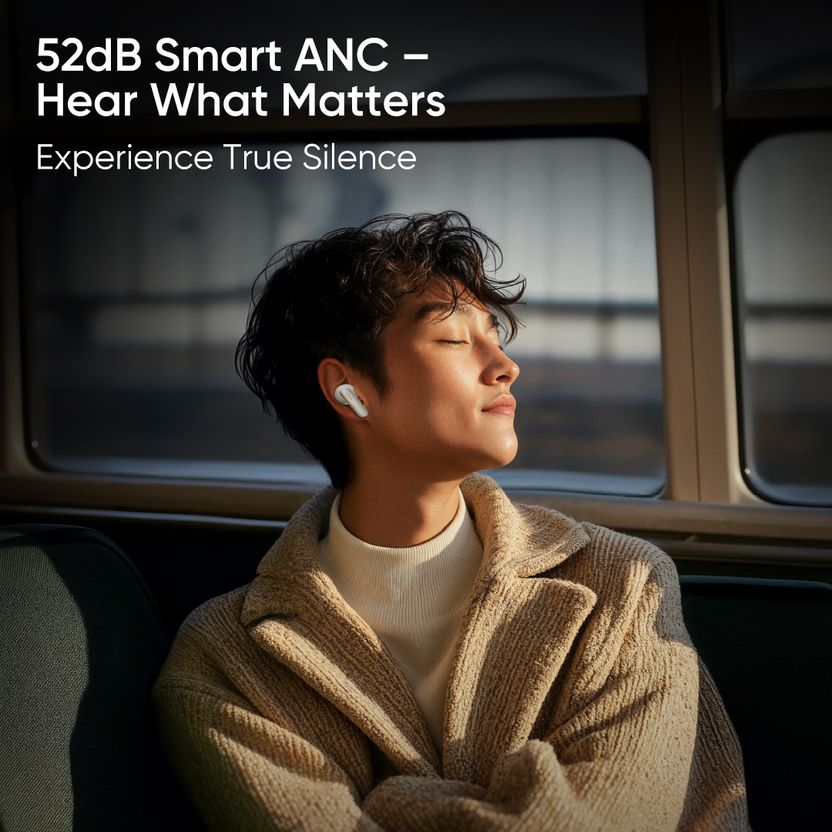realme Buds Air7 with 52dB ANC, 12.4mm Driver - Image 3