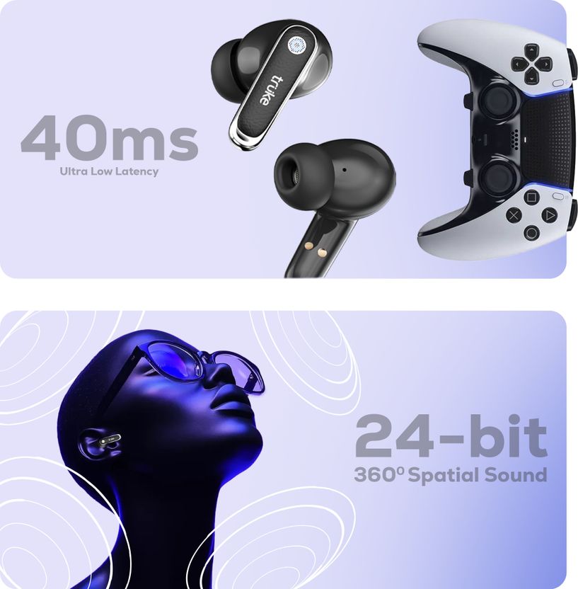truke Mega 12 Leather Finish TWS Earbuds - Image 3