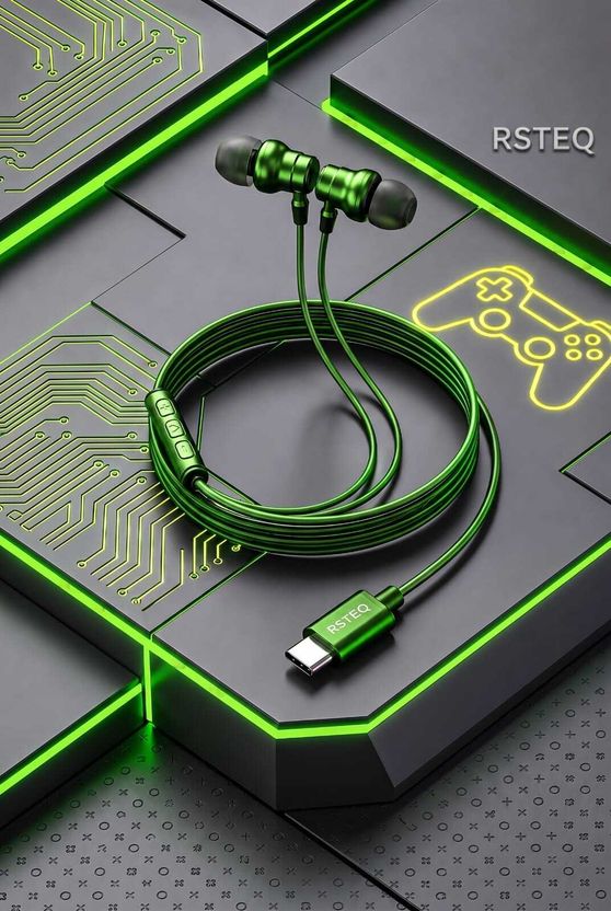 RSTEQ C Type Magnetic Bud Wired Earphone - Image 9