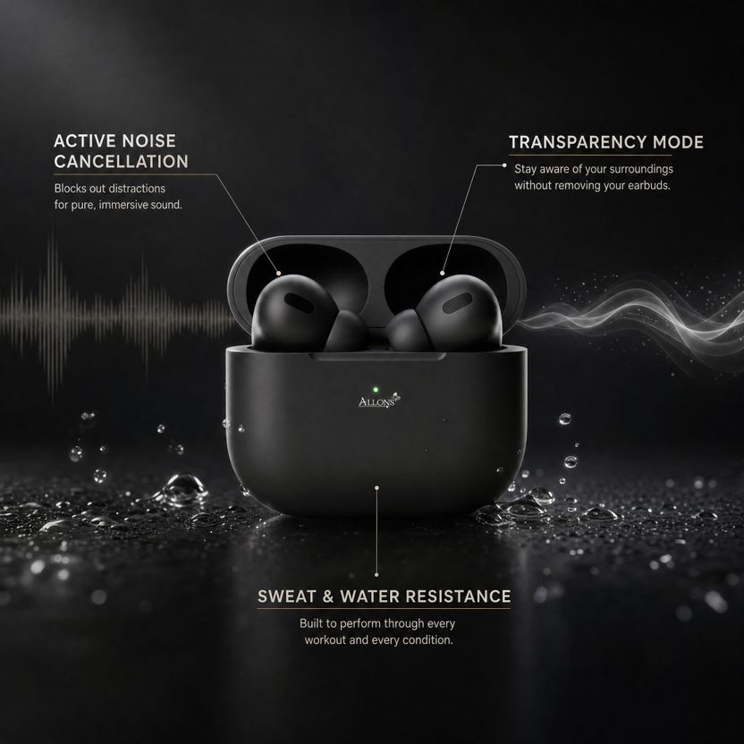 allons Premium Pro Wireless ANC Ultra Earbuds P250 - Image 3