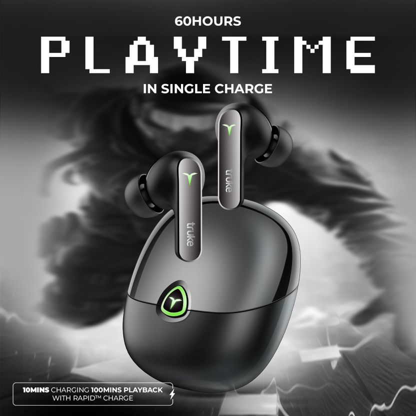 truke BTG Flex buds with Dual Pairing, 60Hrs Battery - Image 6