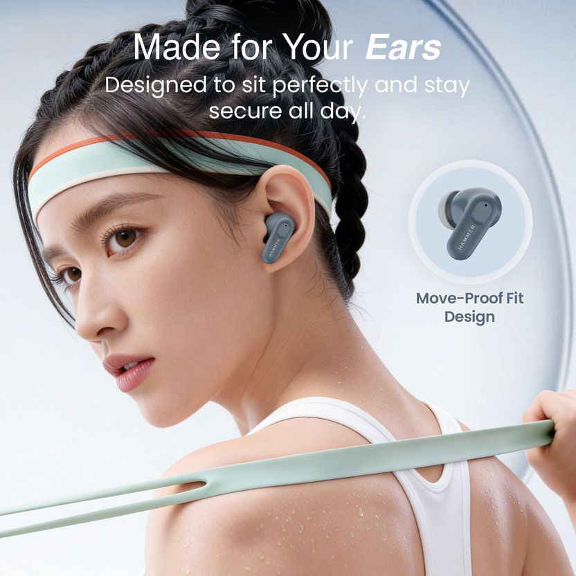 Hammer Airflow Go Earbuds 80H Playtime - Image 4