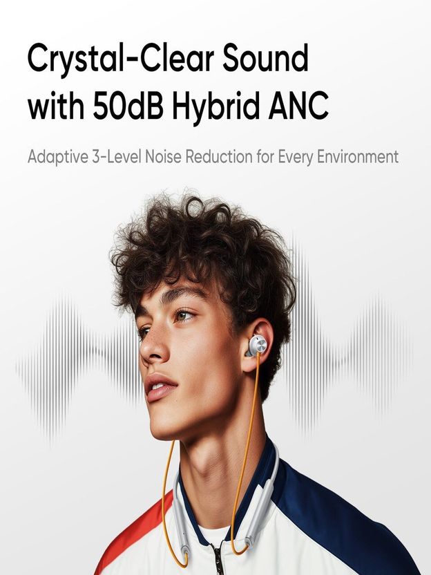 REALFIT Buds Wireless with 13.4mm Driver, 32 hrs Playback - Image 5