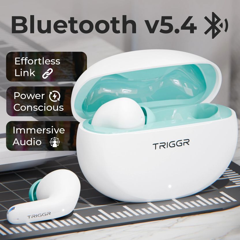 TRIGGR Ultrabuds N3 with Crisp Calling, 50H Playtime, 13mm - Image 7