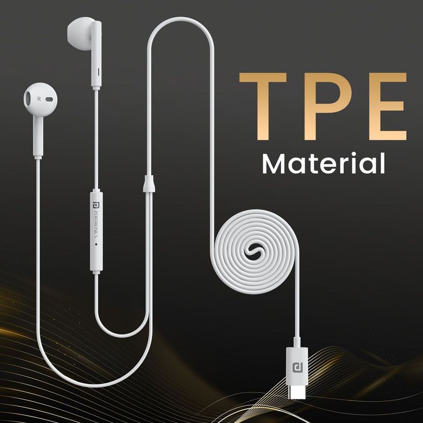 Portronics Conch Theta C Type C Wired Earphone - Image 7