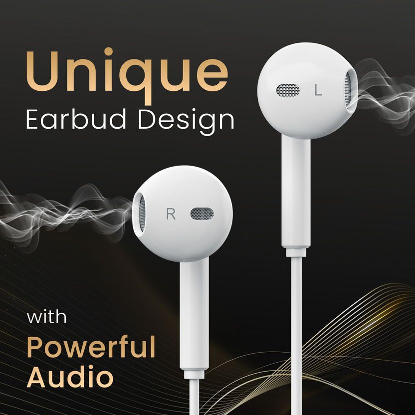 Portronics Conch Theta C Type C Wired Earphone - Image 6