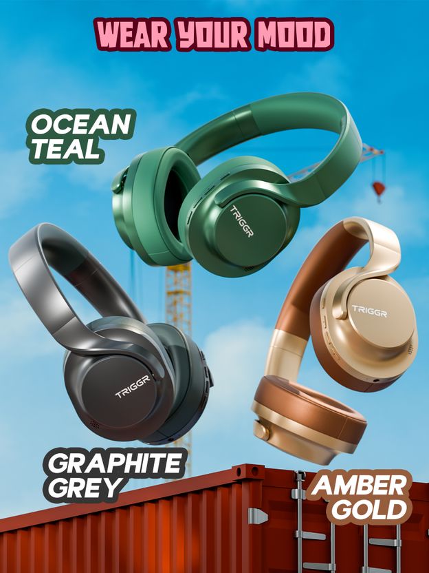 TRIGGR Punkheadz Z2 50H Battery Headphones - Image 10