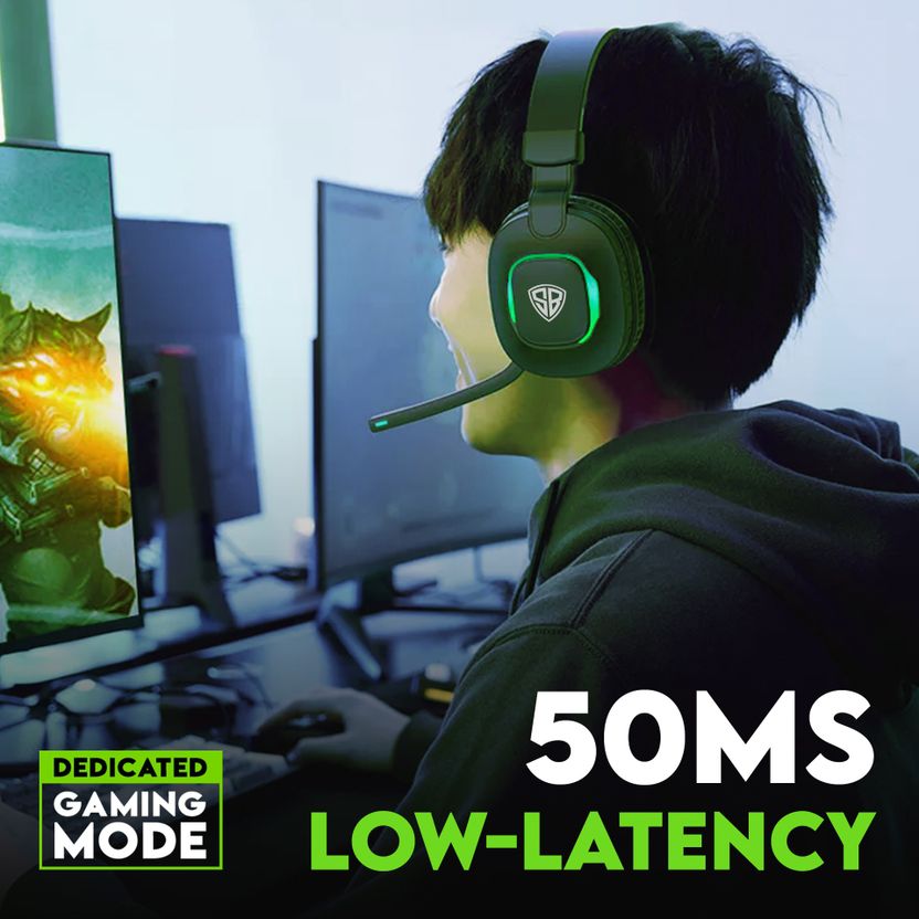SpinBot Headphones with 50ms Low Latency & RGB Lights - Image 2