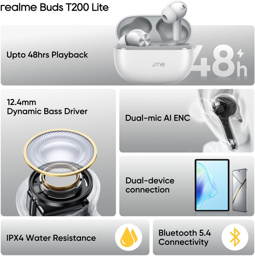 realme Buds T200 Lite - Image 2