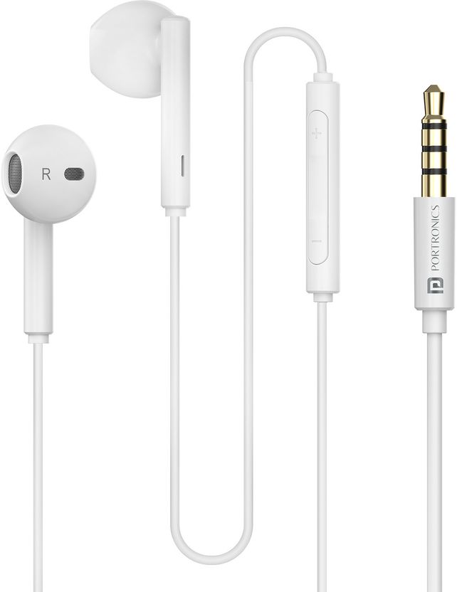 Portronics Conch Theta A Wired Earphones with Mic - Image 1