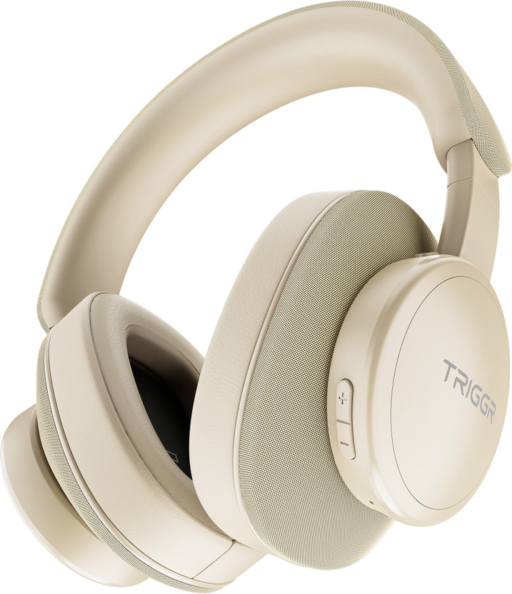 TRIGGR Trinity 3 with Fabric Finish, Dual Pairing, 50H Battery, Foldable Design, v5.3 Bluetooth