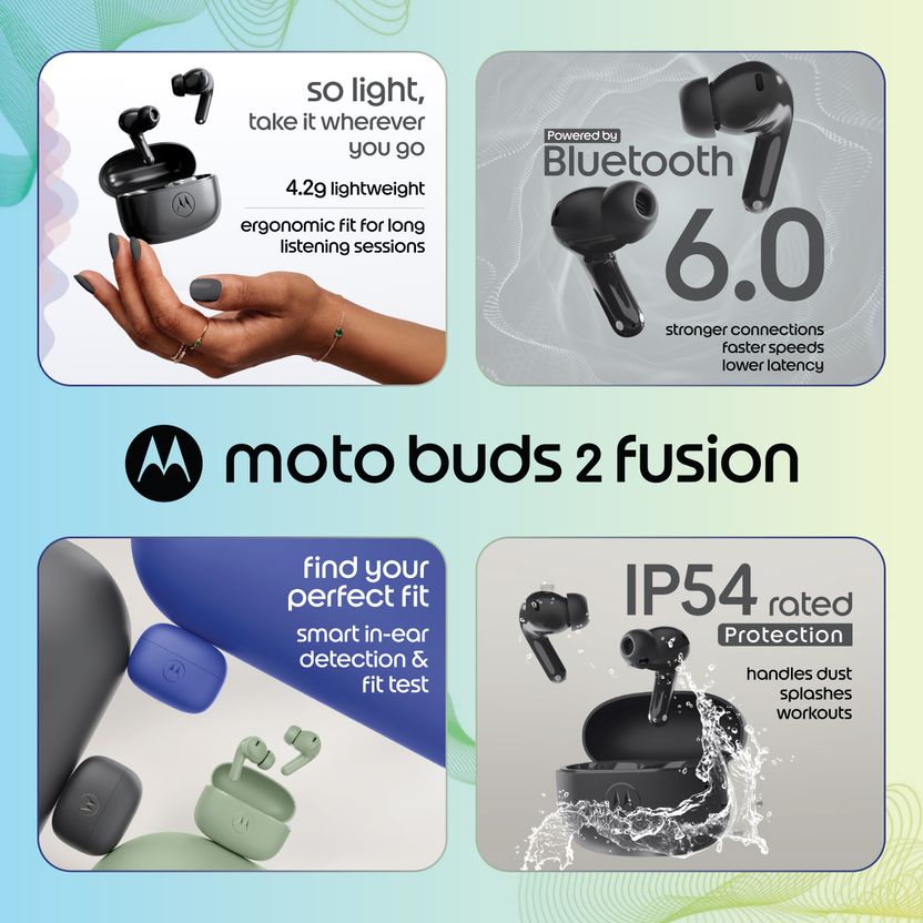 MOTOROLA Buds 2 Fusion with 55dB ANC - Image 3