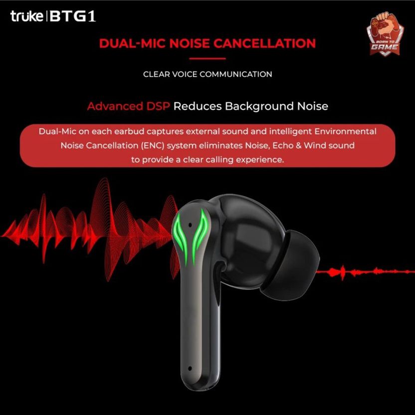 truke BTG1 Earbuds with Game Mode - Image 3