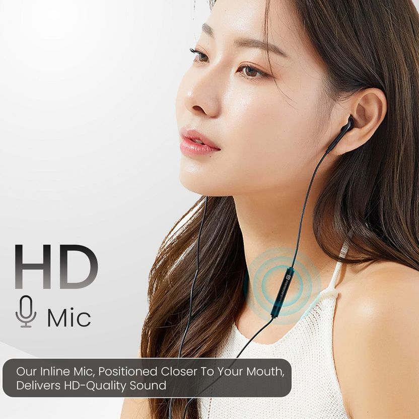 Portronics Conch Theta C Type C Wired Earphone - Image 2
