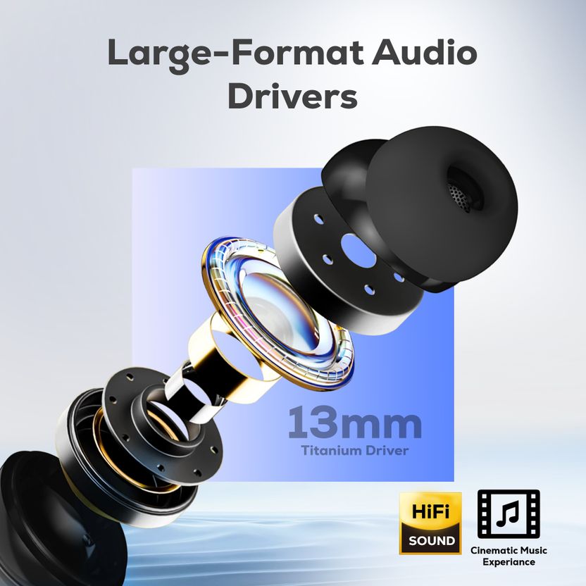 truke Mega 12 Leather Finish TWS Earbuds - Image 4