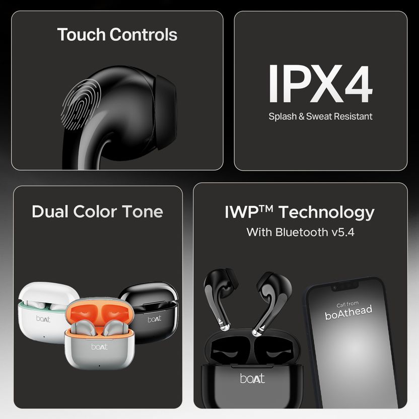 boAt Airdopes 101v2 Blue Wireless Earbuds - Image 9