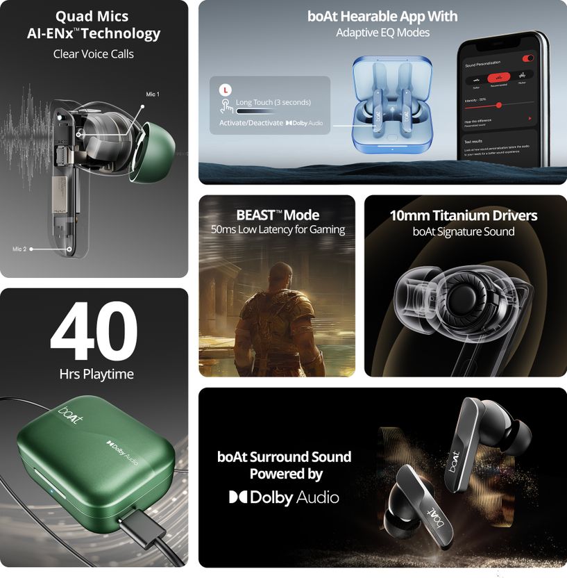 boAt Airdopes 800 True Wireless Earbuds - Image 2