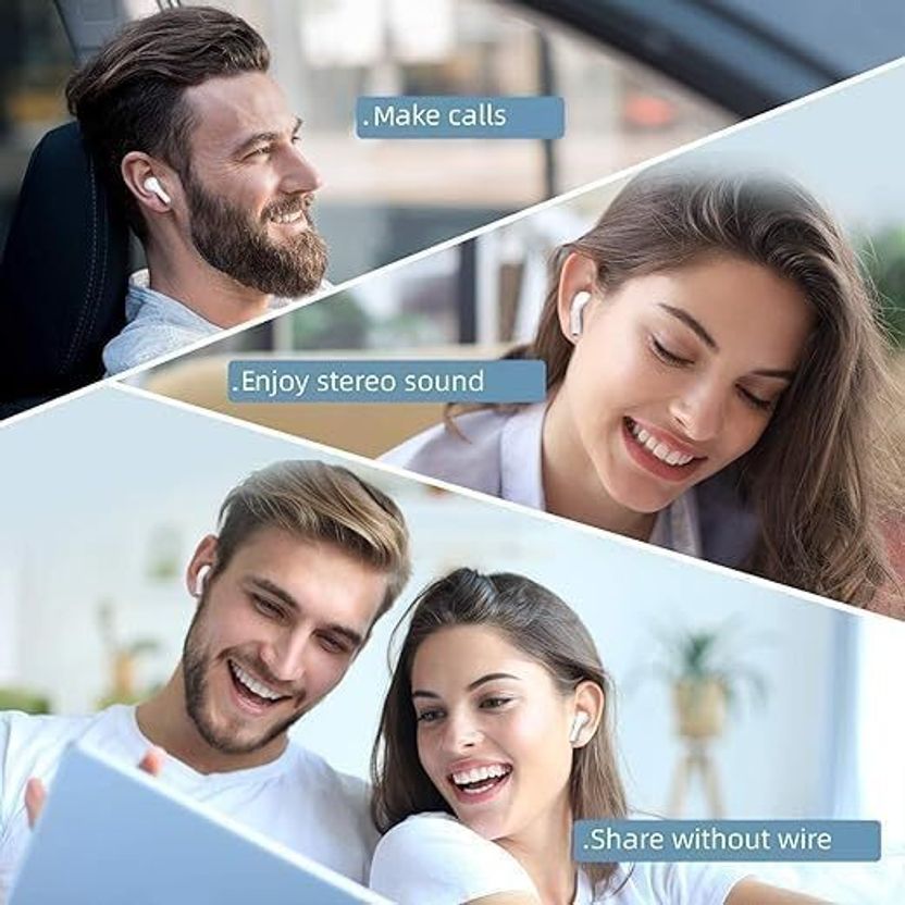VARNIADRF Wireless Bluetooth Earbuds Blue - Image 4