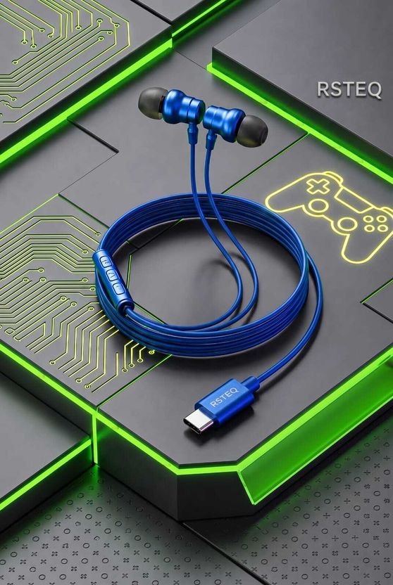 RSTEQ C Type Magnetic Bud Wired Earphone - Image 8