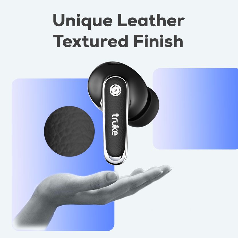 truke Mega 12 Leather Finish TWS Earbuds - Image 9