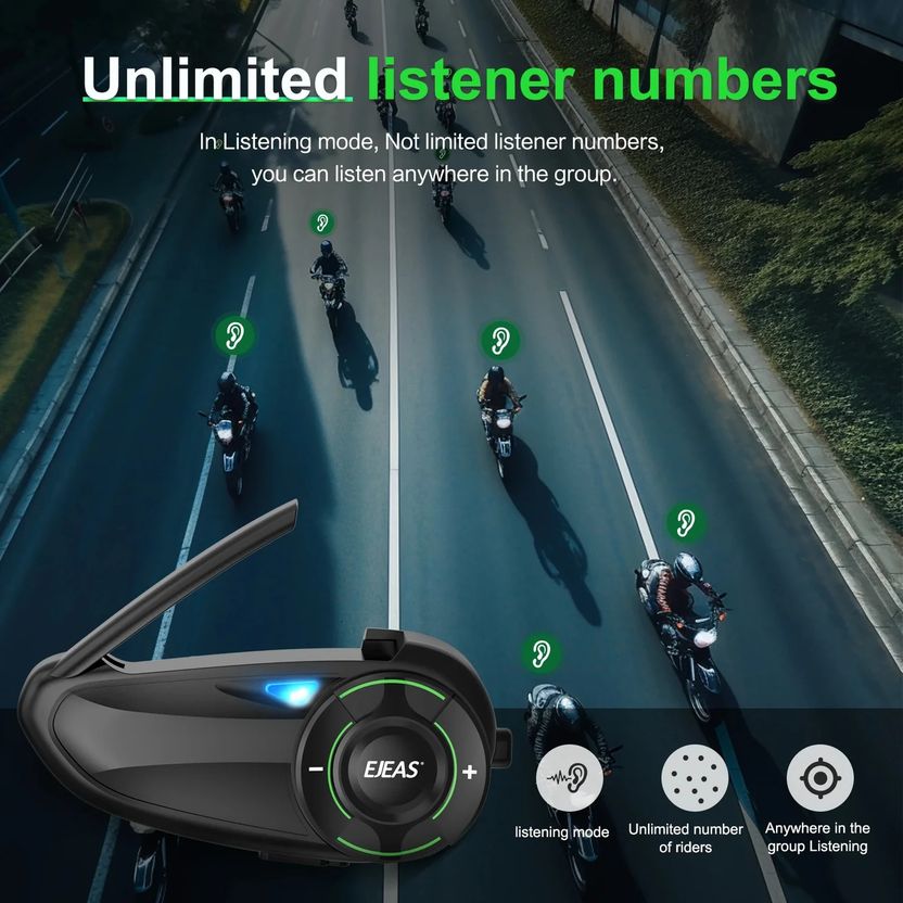 Ejeas Q8 Helmet Bluetooth Device - Image 3