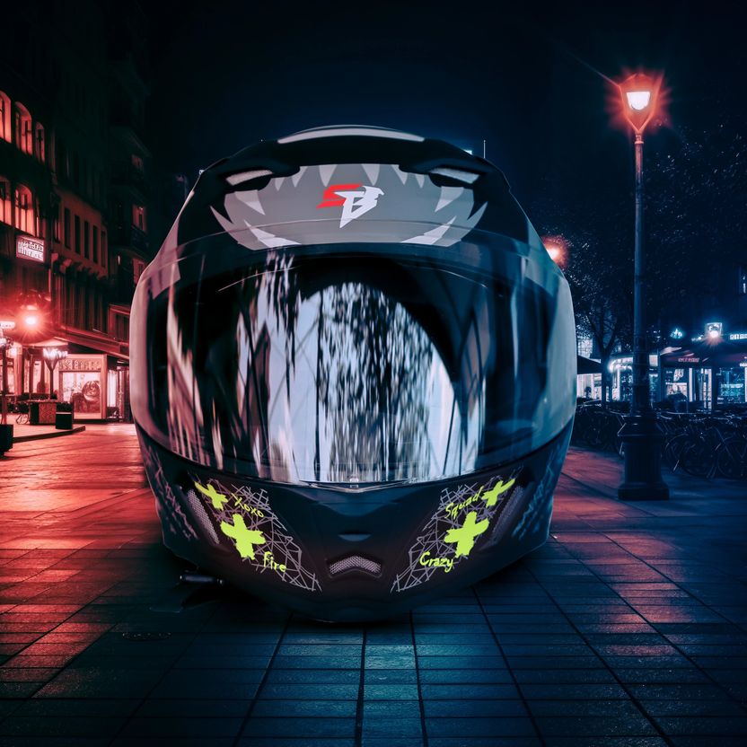 Steelbird SBA-21 Genie Full Face Helmet - Image 7