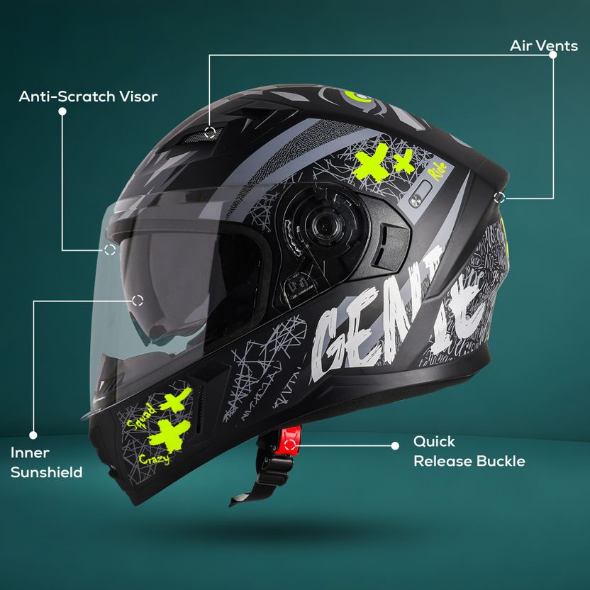 Steelbird SBA-21 Genie Full Face Helmet - Image 5