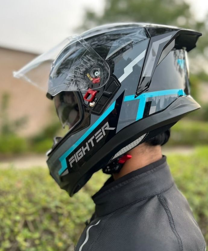 Steelbird Air SBH-57 ISS Fighter Stealth X Full Face Helmet - Image 1