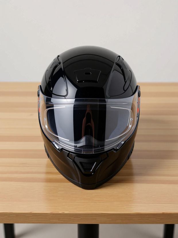 Axor Apex Solid Motorbike Helmet - Image 4
