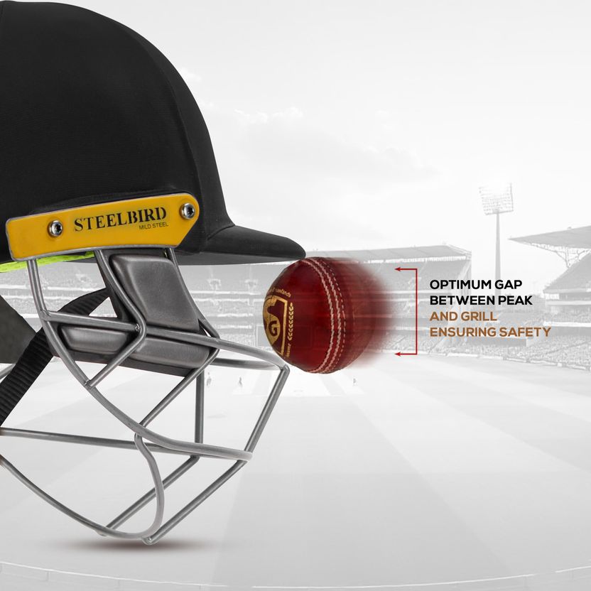 Steelbird Hitz Mild Steel Cricket Helmet - Image 4