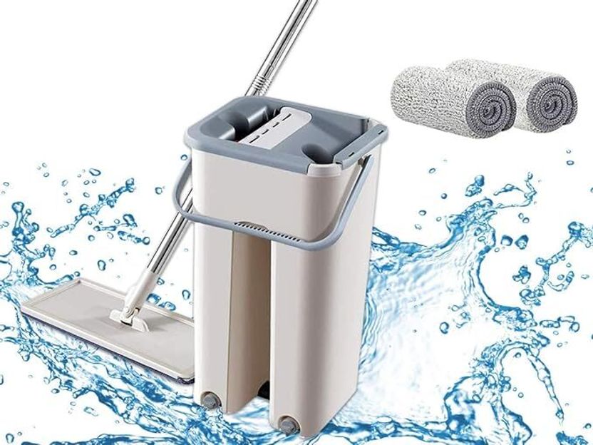 MMTRADING HydroPro Dual Chamber Mop & Bucket Set - Image 5