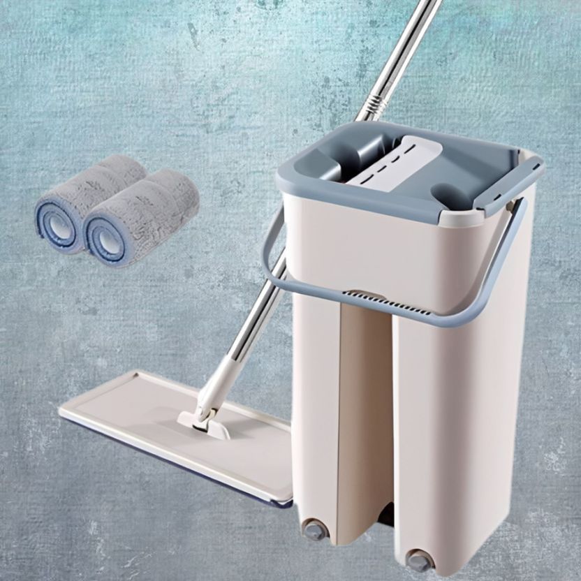 MMTRADING HydroPro Dual Chamber Mop & Bucket Set - Image 1