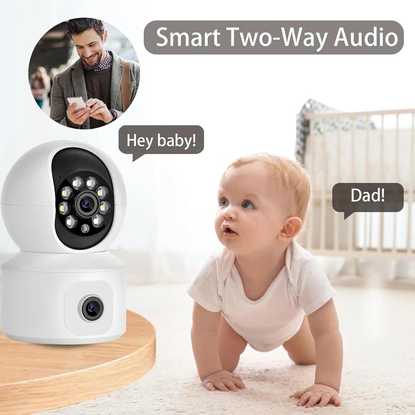 OSQD 5+5MP FHD WiFi Dual Lens CCTV Camera PTZ - Image 3
