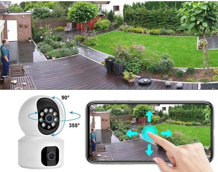 OSQD 5+5MP FHD WiFi Dual Lens CCTV Camera PTZ - Image 5