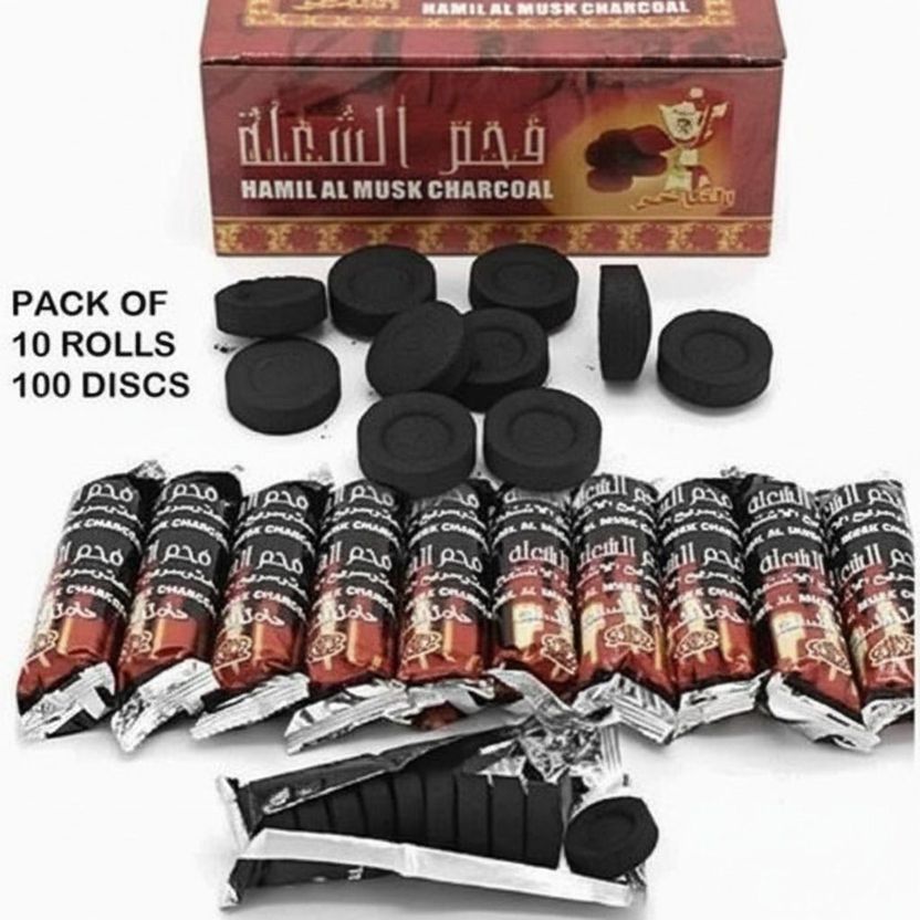 Zephyr Quick Light Charcoal Rolls for Bukhoor and Hookah - Image 1