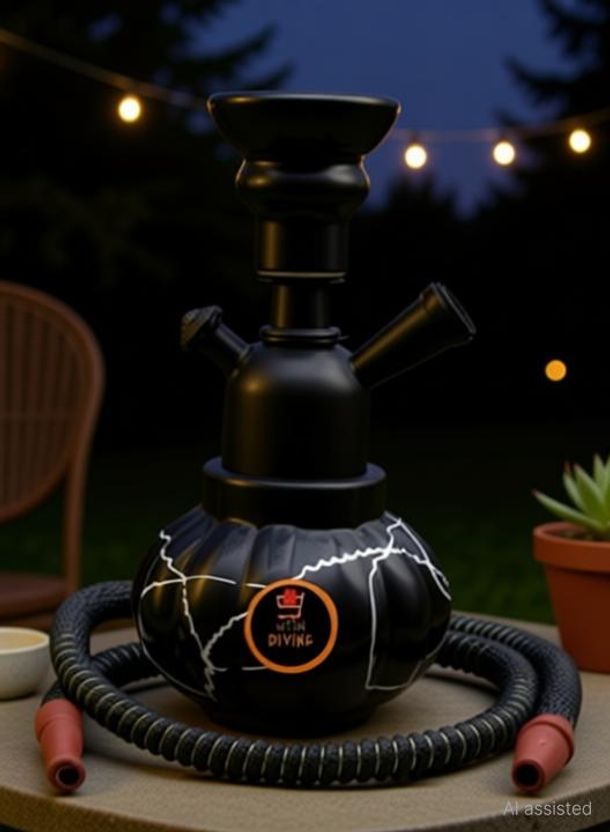 Bezak Big Luna 20 Inches Green Hookah Pot - Image 2