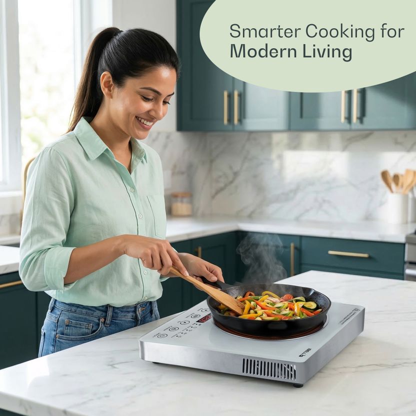 iBELL 2200W Infrared Cooktop White - Image 5