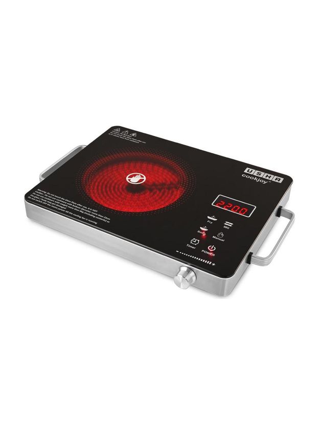 USHA 2200W Infrared Cooktop Black - Image 1