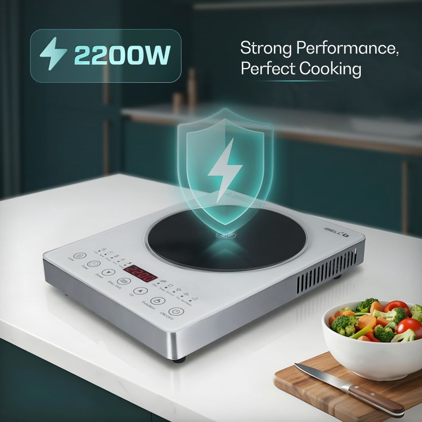 iBELL 2200W Infrared Cooktop White - Image 3