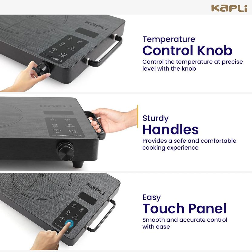 KAPLI 2500W Radiant Cooktop Black - Image 4