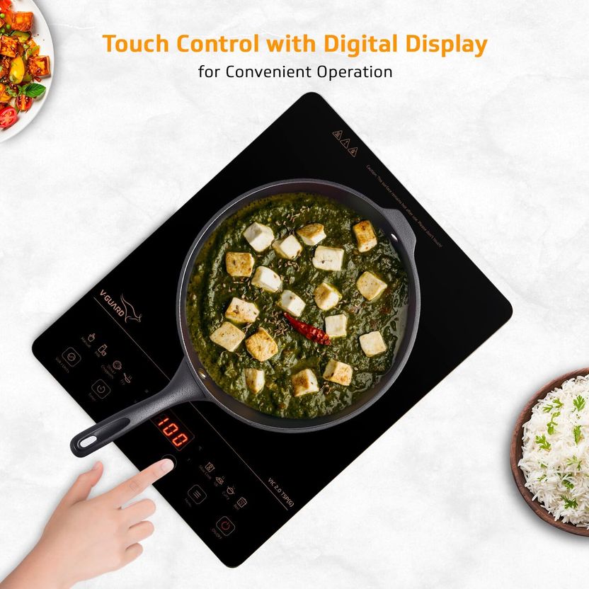 V-Guard 2000W Black Induction Cooktop - Image 8