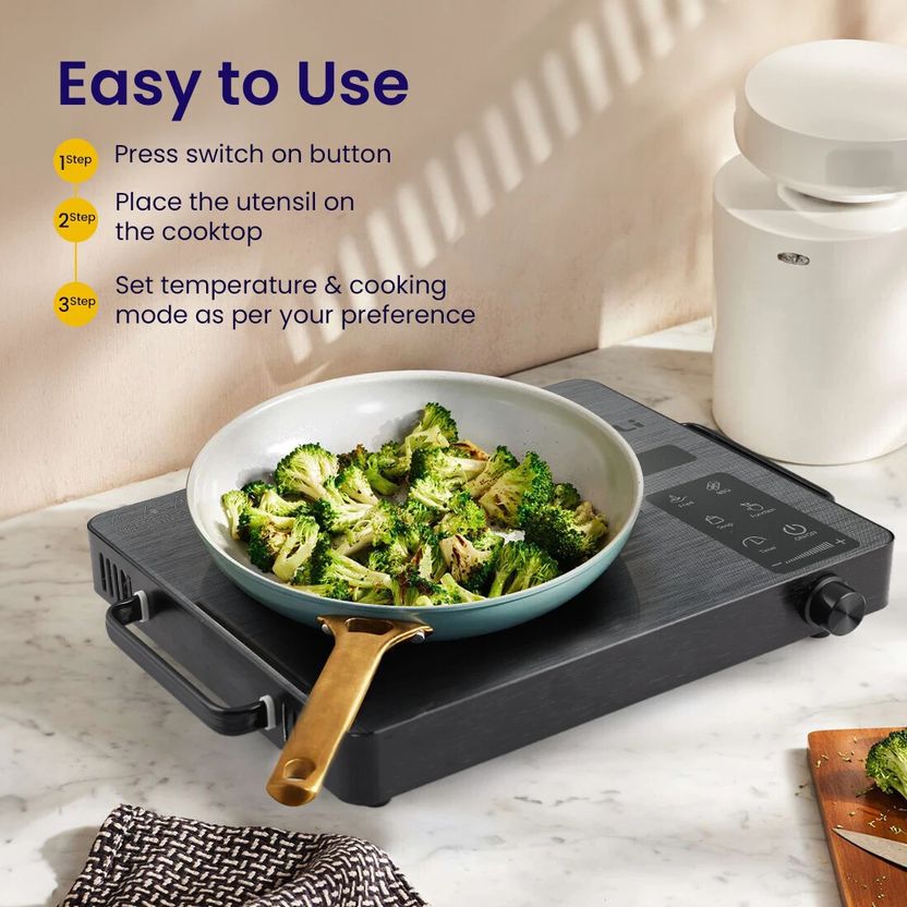 KAPLI 2500W Radiant Cooktop Black - Image 3