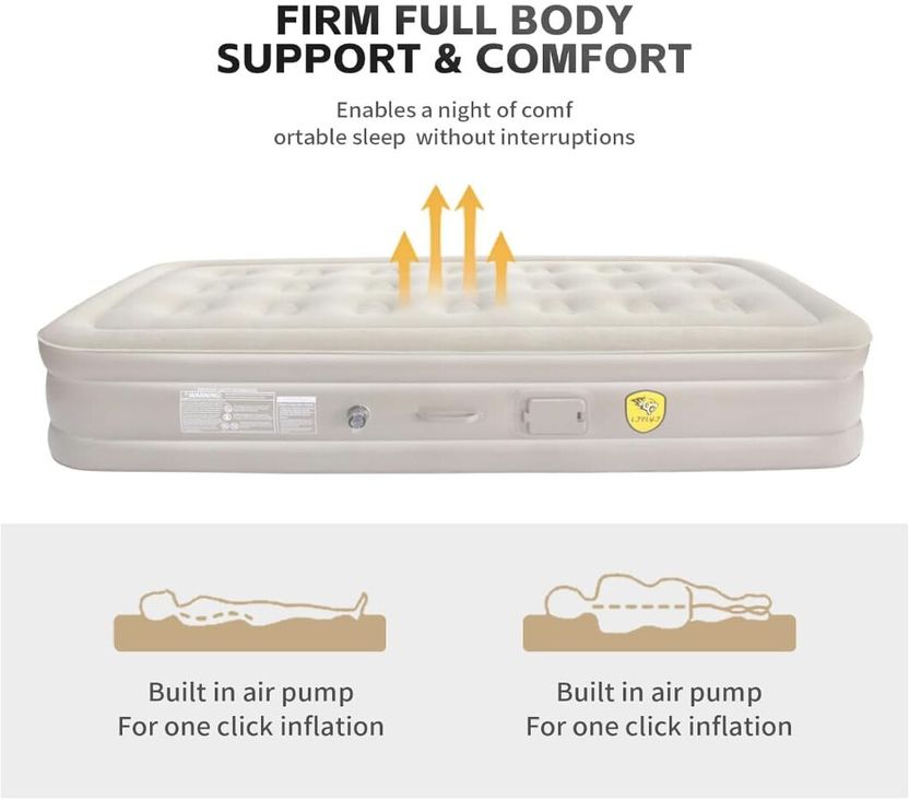 PM HUB Single Air Bed with Electric Pump - Image 3