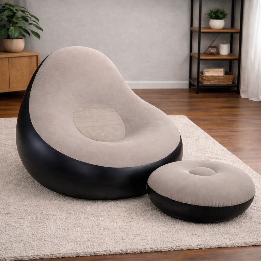 ReTvox 2 Seater Brown PVC Inflatable Sofa - Image 2