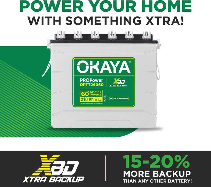 OKAYA 100 Ah Tubular Inverter Battery - Image 5
