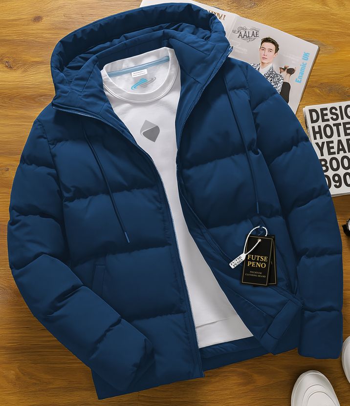 FUTSE PENO Men Solid Casual Jacket - Image 5